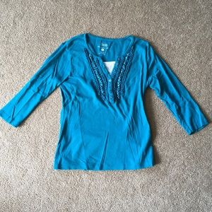 G.H Bass and Company small blue long sleeve shirt